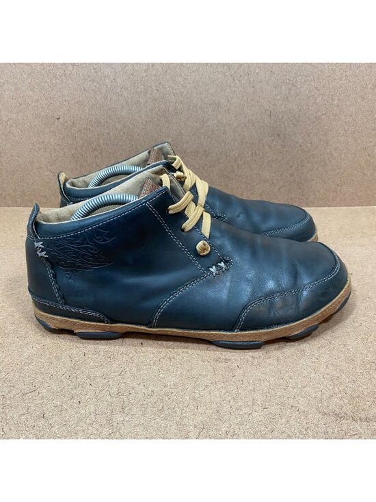 Olukai Kamuela Black Leather Chukka Boots Mens Shoes Size 9 Lace-Up Casual main image 4